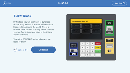 ticket kiosk learning
